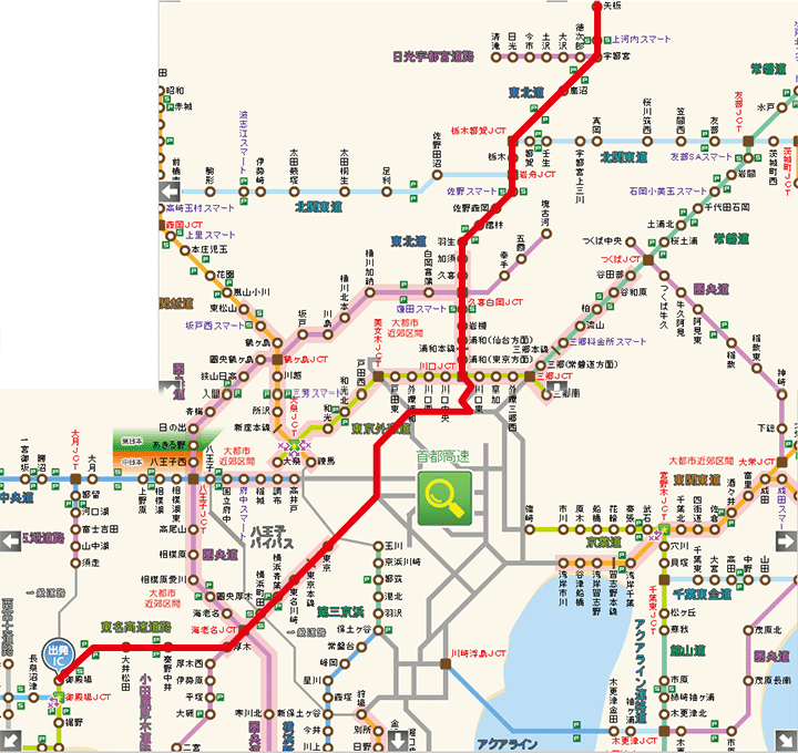 静岡から高速道路